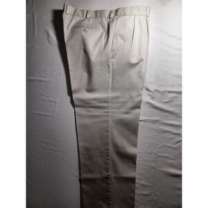 Nordstrom Pants Mens 44x30 Beige Wrinkle Free Smartcare Dress Flat Front Classic